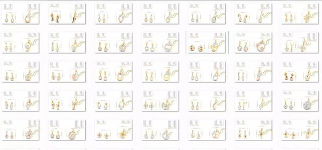 90 Pendant Earrings Set 3dm Stl printable