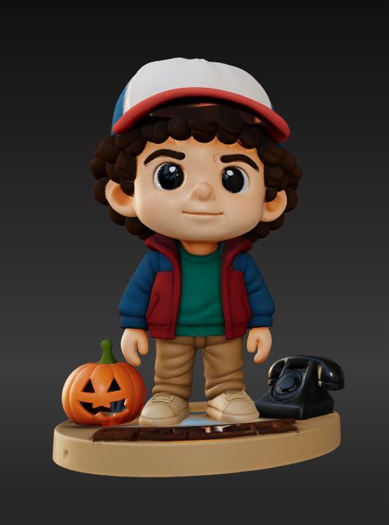 ranger Things) Chibi Style 3D Model – STL and OBJ Files