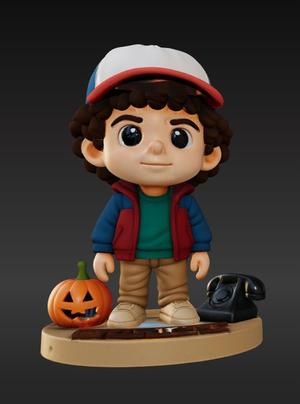 ranger Things) Chibi Style 3D Model – STL and OBJ Files