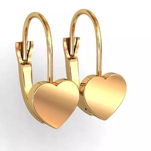 heart shaped huggy earrings