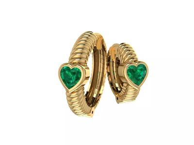 beautiful heart earring