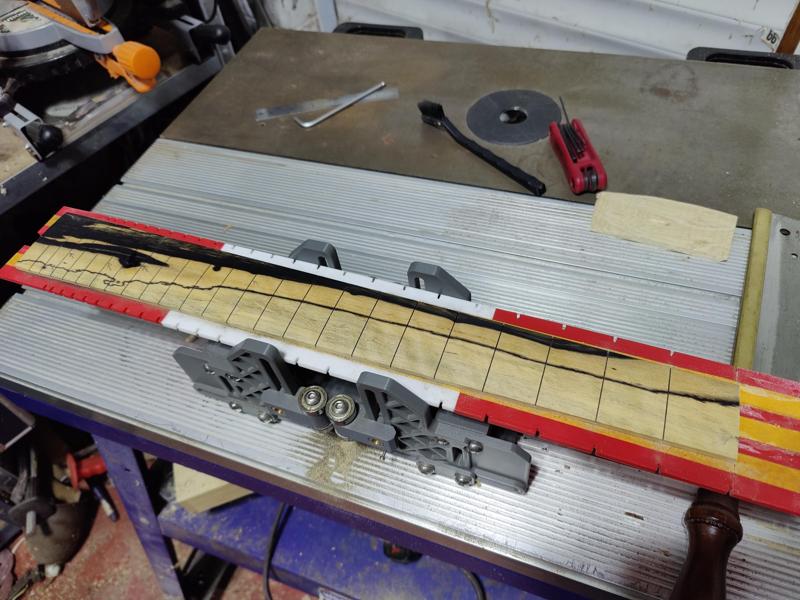 Fret board slotting templates 25.5” and 24.75”