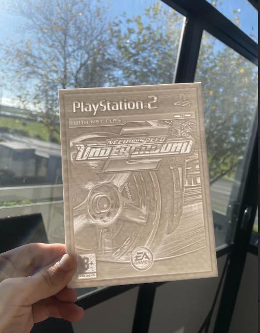 Need For Speed Underground 2 Lithophane