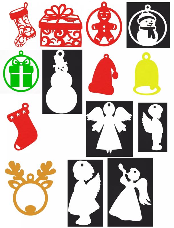 Christmas tree decorations pack