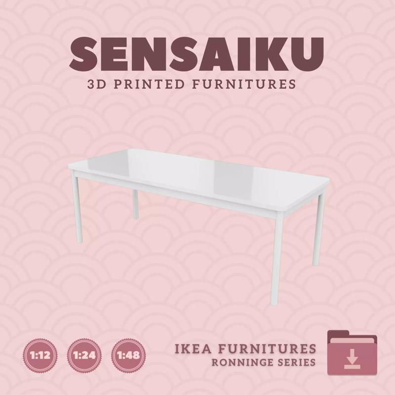 RONNINGE Table 82 In In for Mini Dollhouse - IKEA - 3D Print