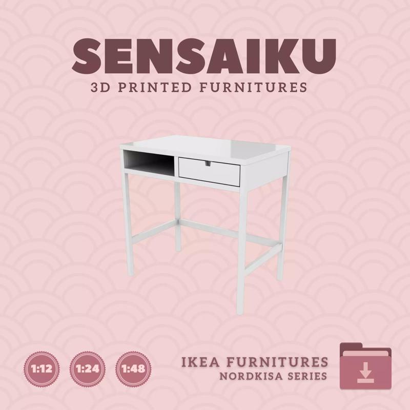NORDKISA Dressing Table for Mini Dollhouse IKEA 3D Print