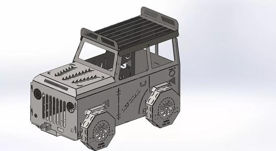 Jeep Fire Pit Dxf and Step  Barbecue Dxf For Laser Cutting