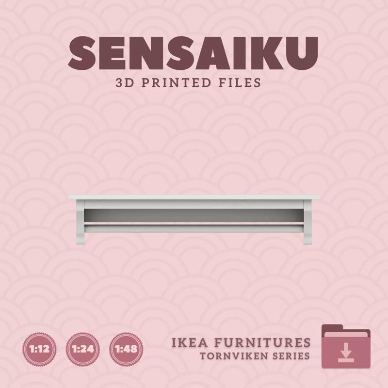 TORNVIKEN Wall Shelf for Mini Dollhouse - IKEA - 3D Print