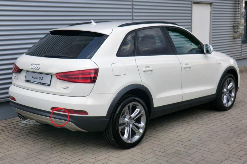 Audi Q3 rear bumper tow cover