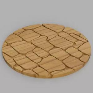 Coasters wooden plate with cracks