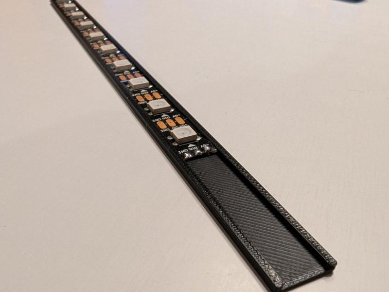 10mm LED Strip Holder - slim - for Acoustic Panel