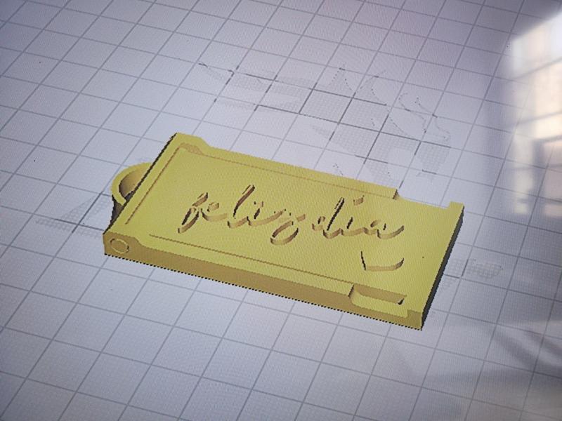 Cell phone holder keychain happy day heart