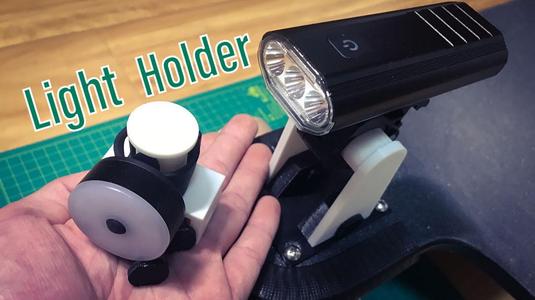 bicycle lights holder on longboard LDP