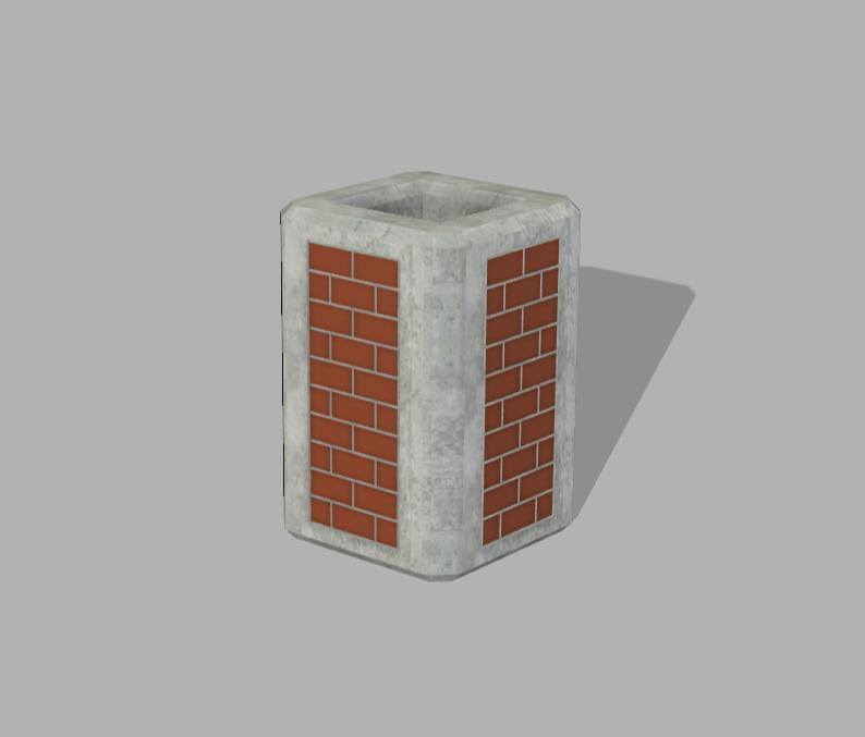 Concrete Trashcan