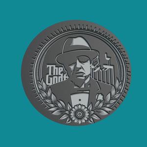 Michael Corleone Print Model Michael Corleone Medallion Michael Corleone Wall Decor