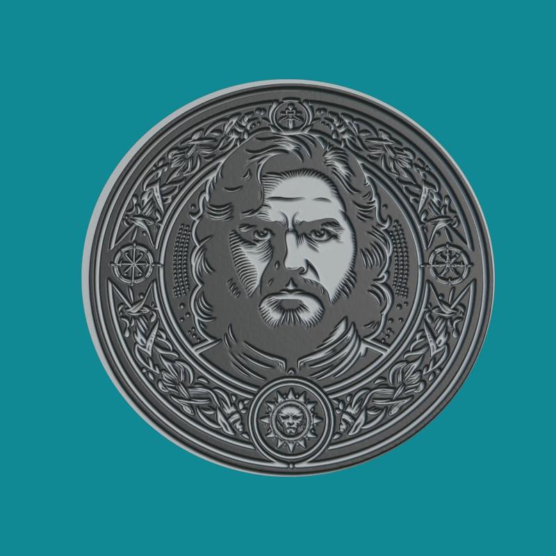 Robert Baratheon Print Model Robert Baratheon Medallion Robert Baratheon Wall Decor