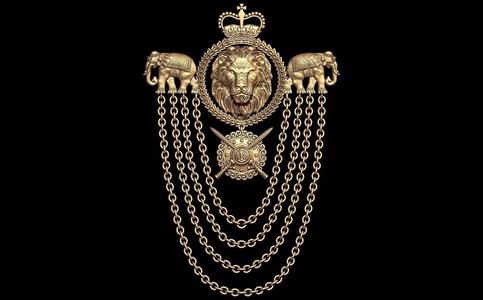 lion pendent 3D print model