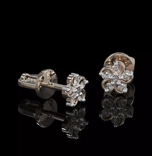 3D Earrings CAD Model