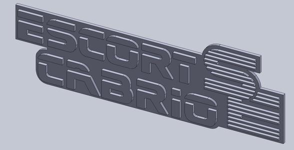 Ford Escort Cabrio SE emblem