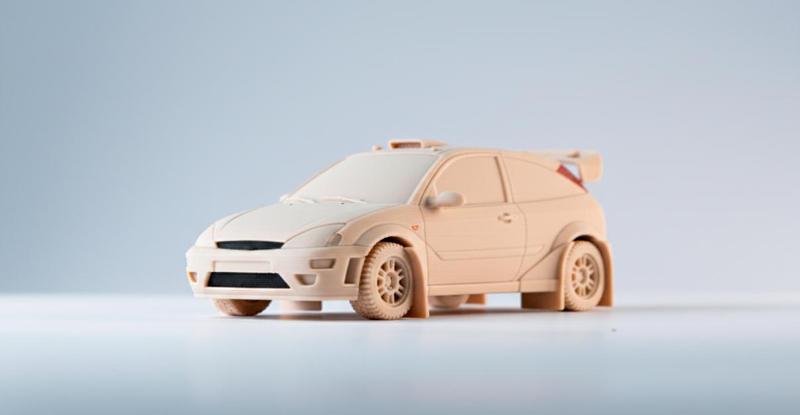 Ford Focus 1999 Rally 3D Model Car