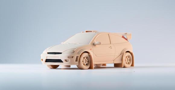Ford Focus 1999 Rally 3D Model Car