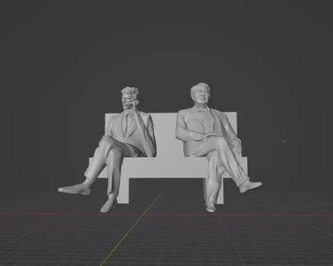 Edison and Tesla Statue