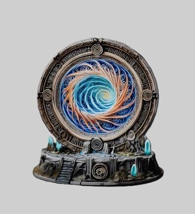 Mystic Portal with Crystalline Accents