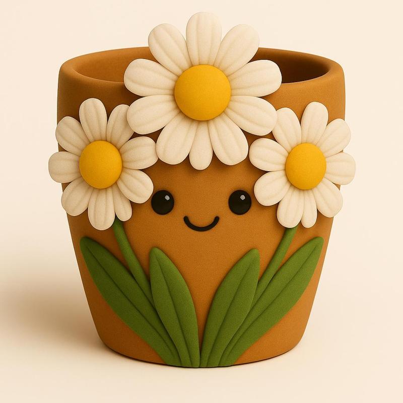 Daisy Face Planter | Flower Pot