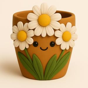 Daisy Face Planter | Flower Pot