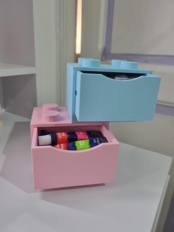 Portaoggetti Cassetto Impilabile Decorativo Da Scrivania