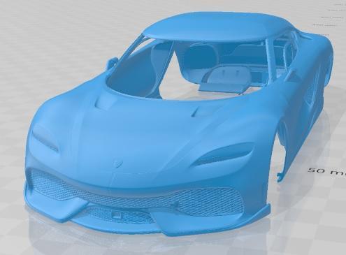 Koenigsegg Gemera 2021 Printable Body Car