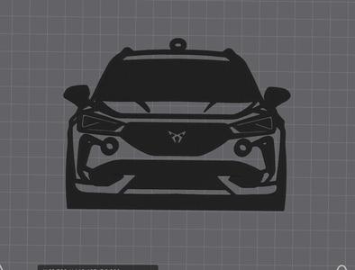 CUPRA FORMENTOR - 2D ornamental - KEYCHAIN