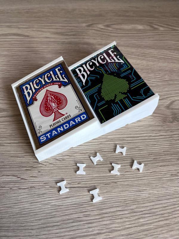 Playing cards wall mount - Double unit - Horizontal