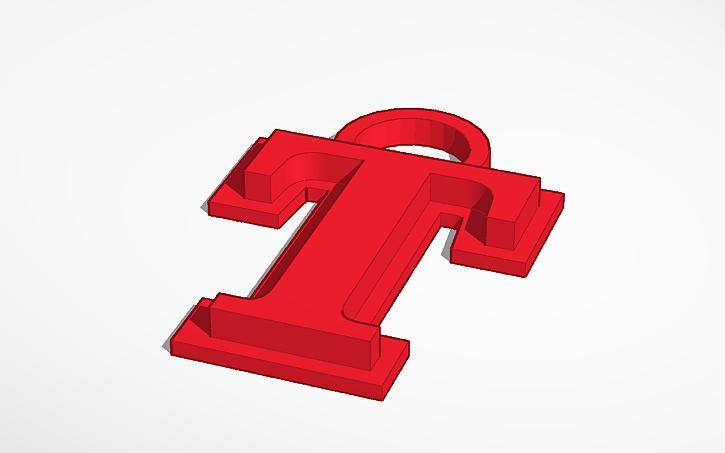 LLAVERO LETRA T ( LETTER T KEYCHAIN )