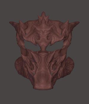Degraded dragon mask