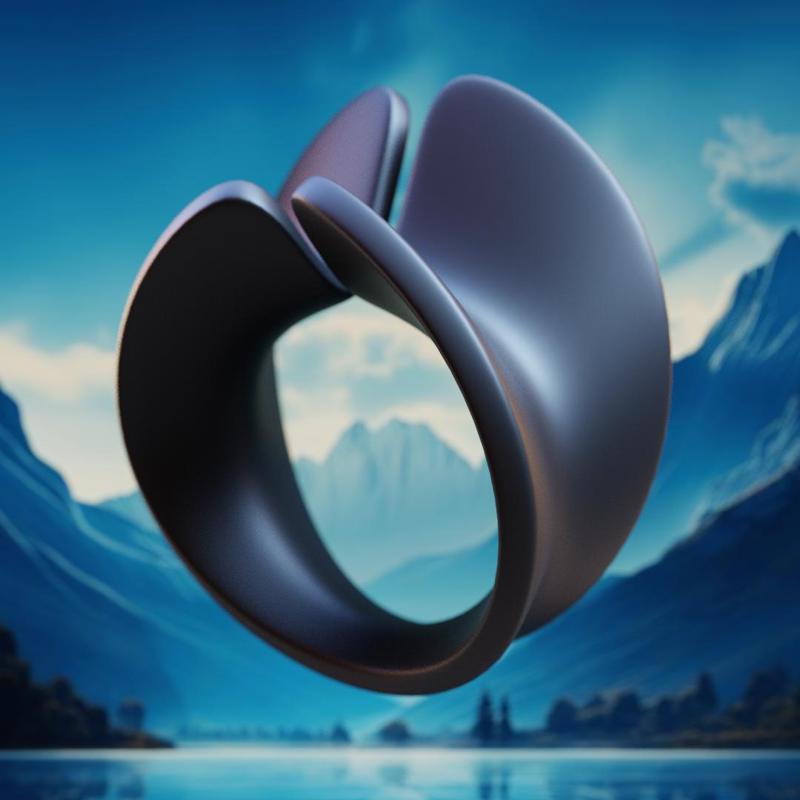 Split Shell Ring - Minimal Futuristic 3D Print Jewelry 30