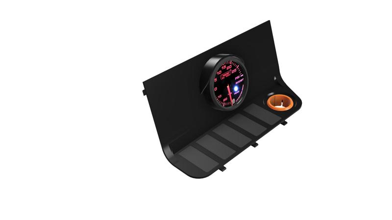 E36 Bottom Compartment 1x52mm Gauges