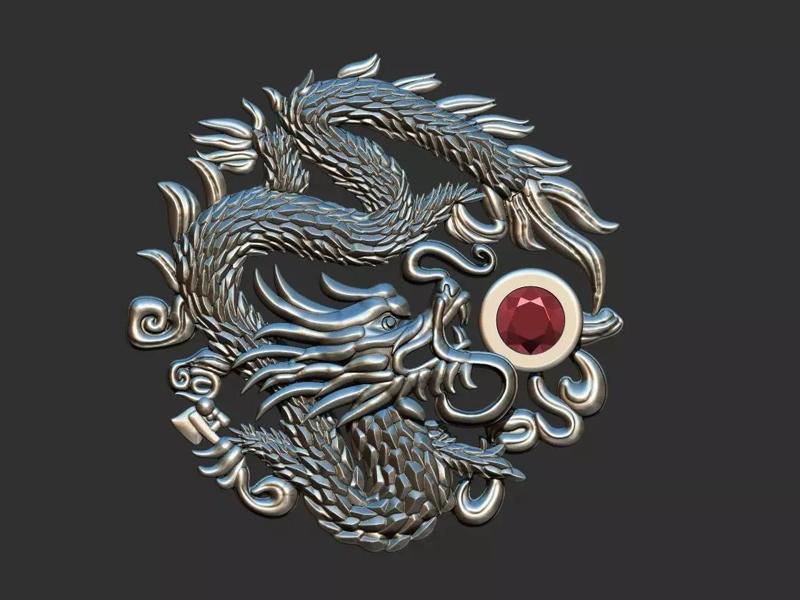 Chinese Dragon Pendant