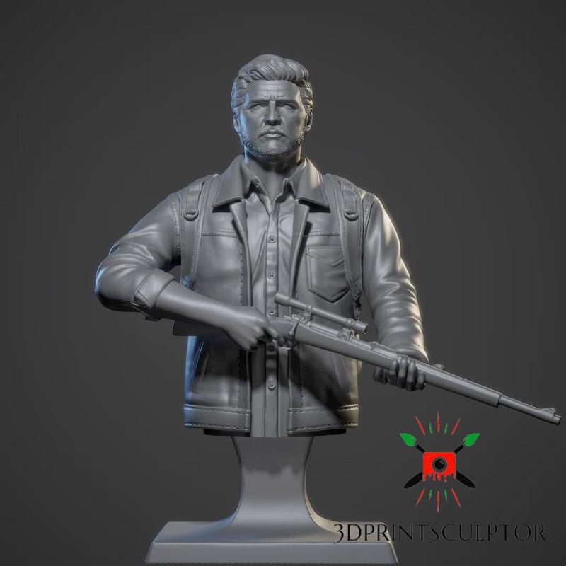 JOEL BUST THE LAST OF US SERIES FAN ART