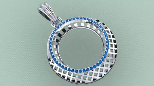 DIAMOND JHALI PENDANT
