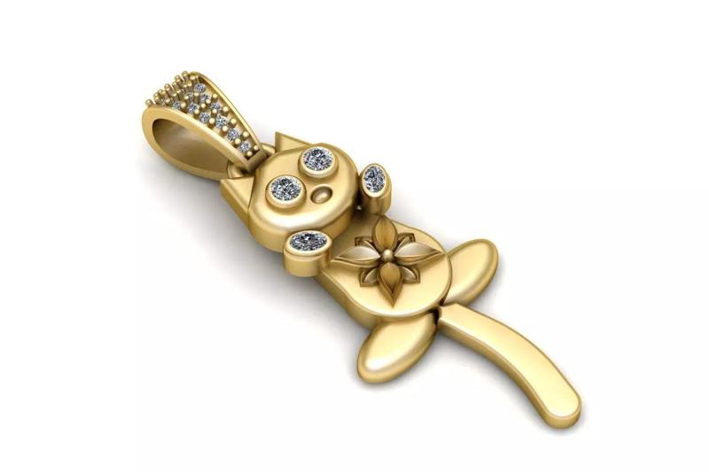 CARTOON GIRLS PENDANT 3DPRITABLE MODEL