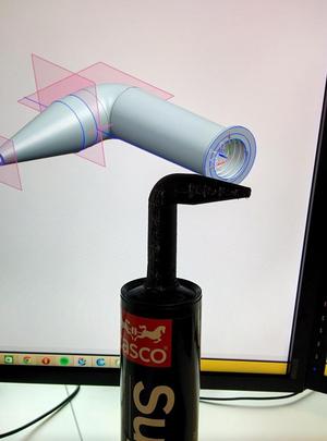 Glue gun tube cartridge angled tip