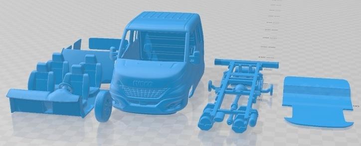 Iveco Daily Crew Cab l3 2020 Printable Truck
