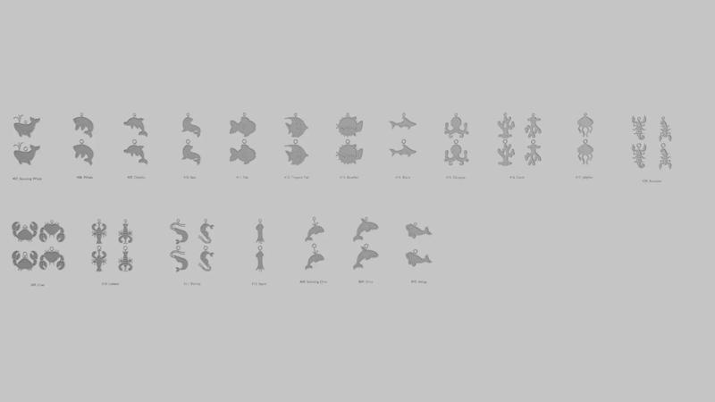 Creatures Aquatic Life Pendant Pack