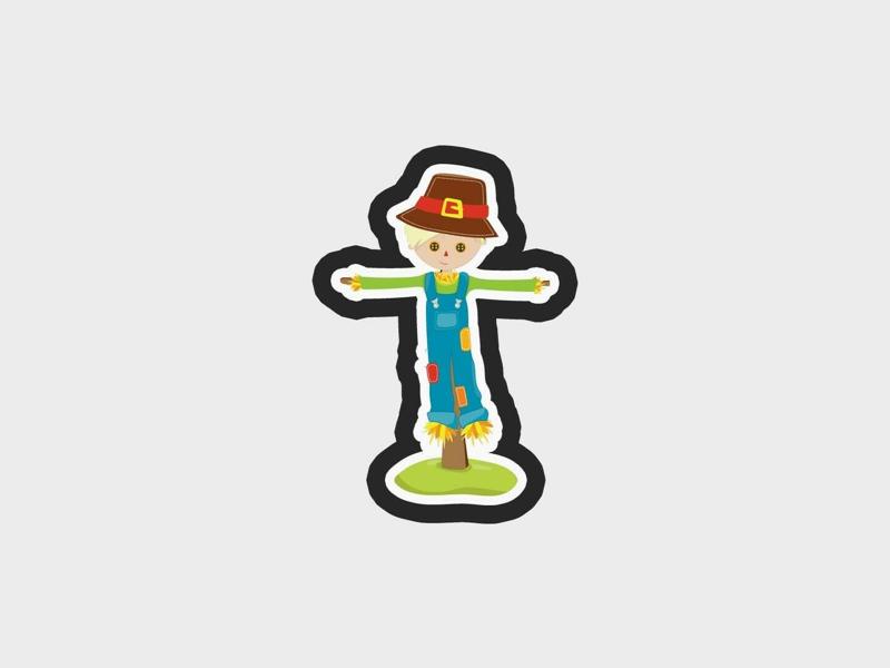 Fall Harvest Scarecrow Cookie Cutter