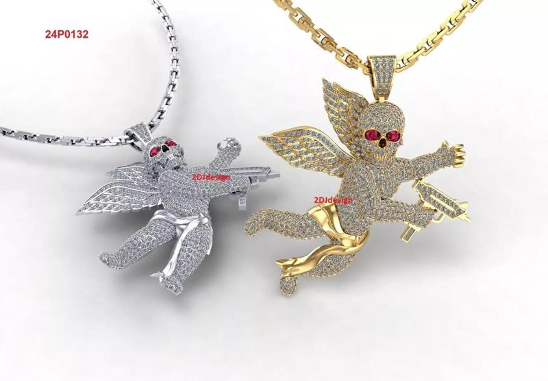 Cupid gangz full diamonds pendant