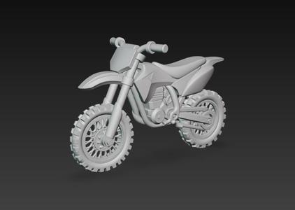 Dirtbike 3D Model – Moto de Enduro para Impresión 3D