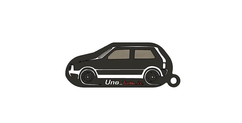 FIAT UNO TURBO KEYCHAIN!