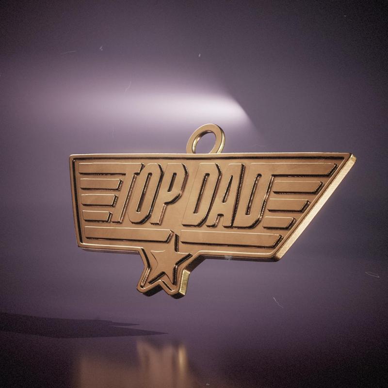 TOP DAD Keychain | Top Gun Inspired Father’s Day Gift