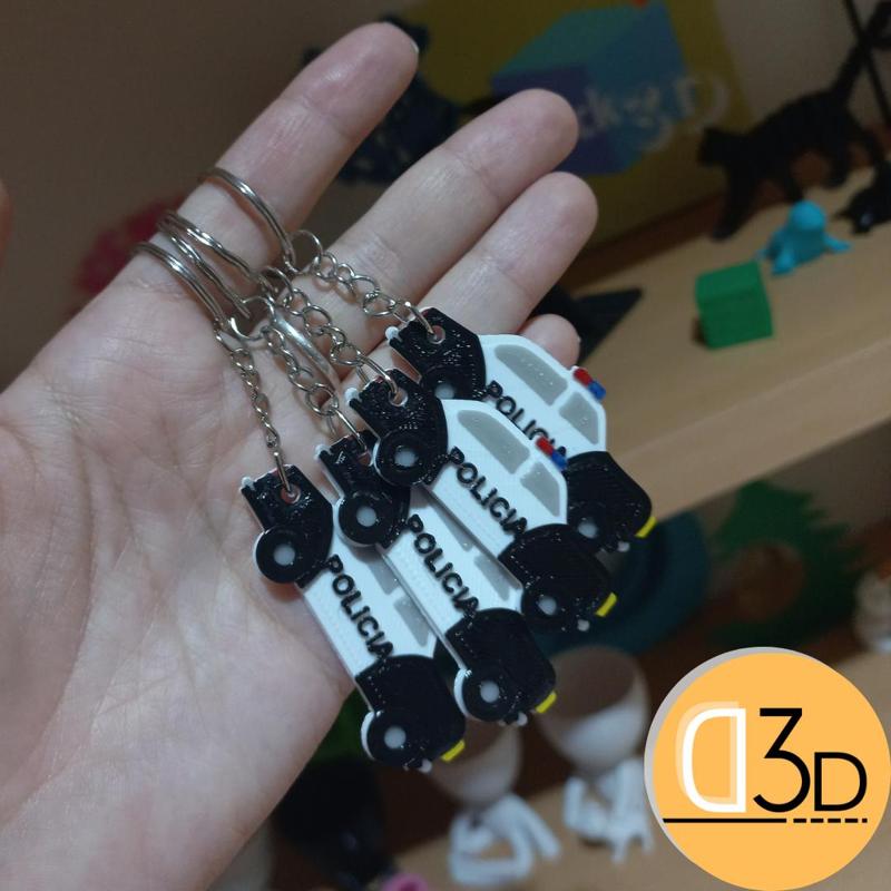 Police car - key ring